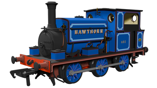 Manning Wardle L Class 'What If' ‘Hawthorn’ No. 481 Bluebell Railway Blue 0-6-0ST Steam Tank Locomotive