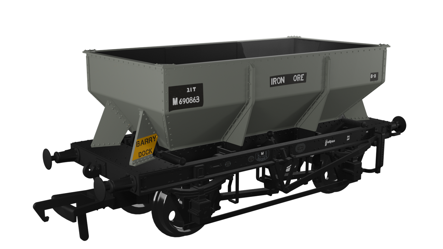 LMS Iron Ore Hopper - BR (Iron Ore) No.M690863