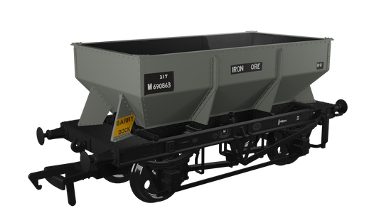 LMS Iron Ore Hopper - BR (Iron Ore) No.M690863