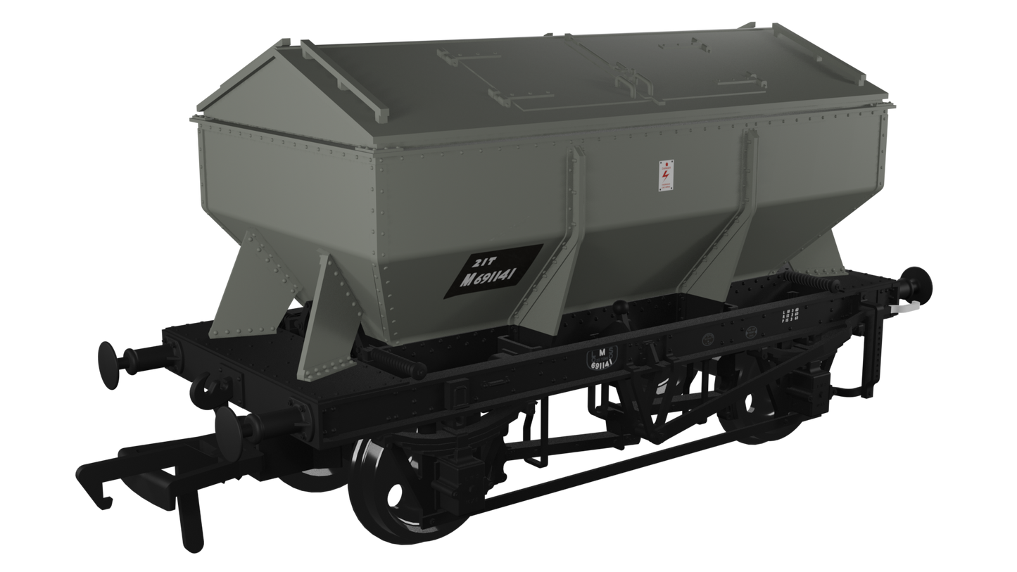 LMS Iron Ore Hopper - BR (Lime) No.M691141