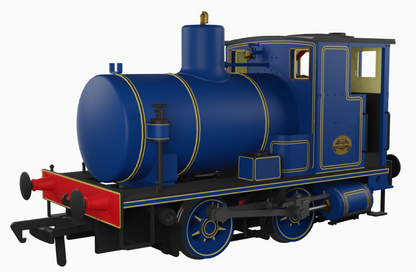 Andrew Barclay Fireless 0-4-0 - Lined Caledonian Blue Steam Locomotive - DCC Sound