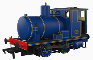 Andrew Barclay Fireless 0-4-0 - Lined Caledonian Blue Steam Locomotive