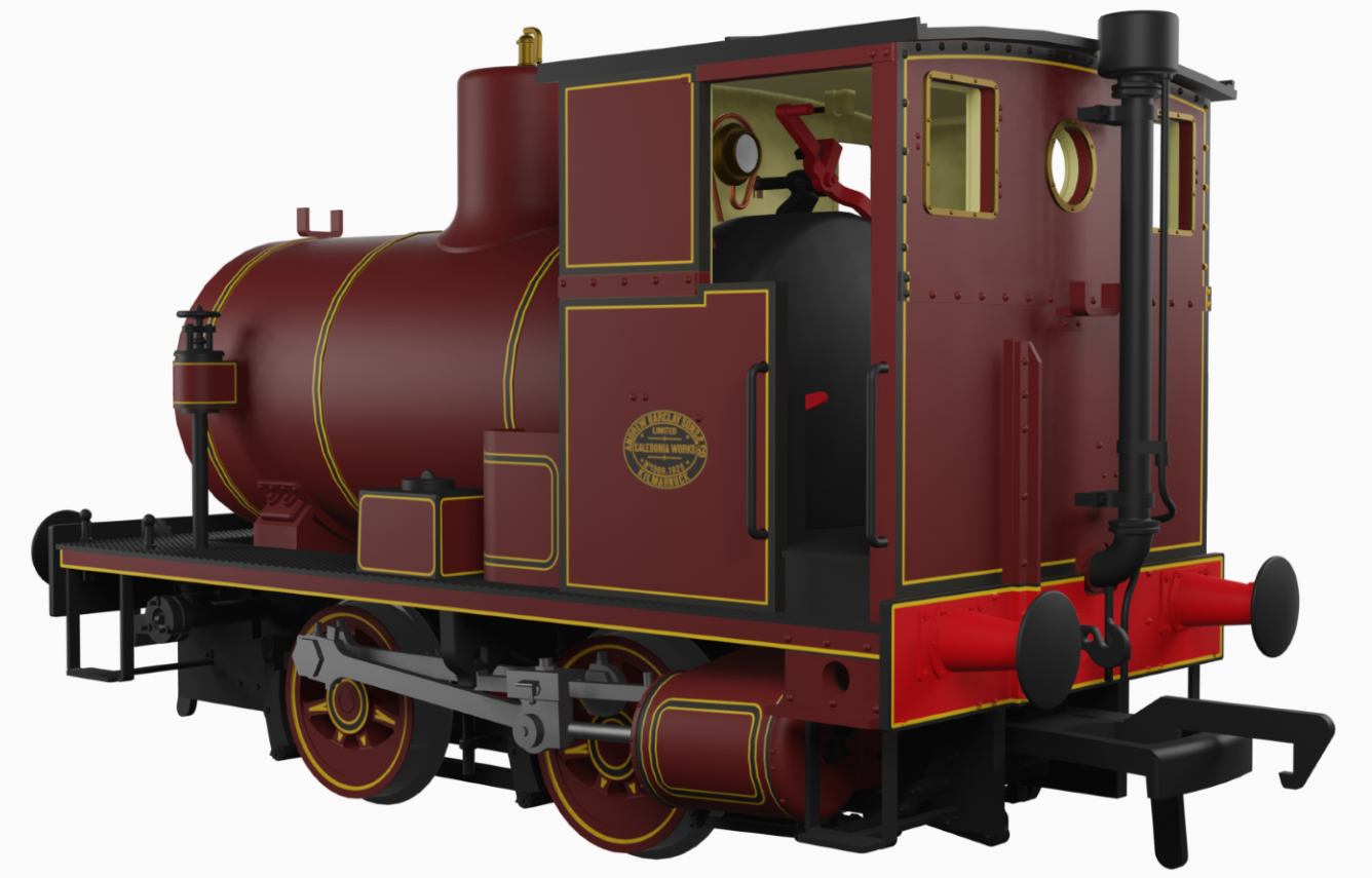 Andrew Barclay Fireless 0-4-0 - Lined Maroon Steam Locomotive