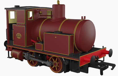 Andrew Barclay Fireless 0-4-0 - Lined Maroon Steam Locomotive - DCC Sound