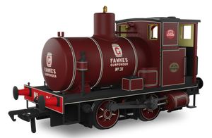Andrew Barclay Fireless 0-4-0 G. Fawkes Gunpowder Works No.31 Steam Locomotive - DCC Sound