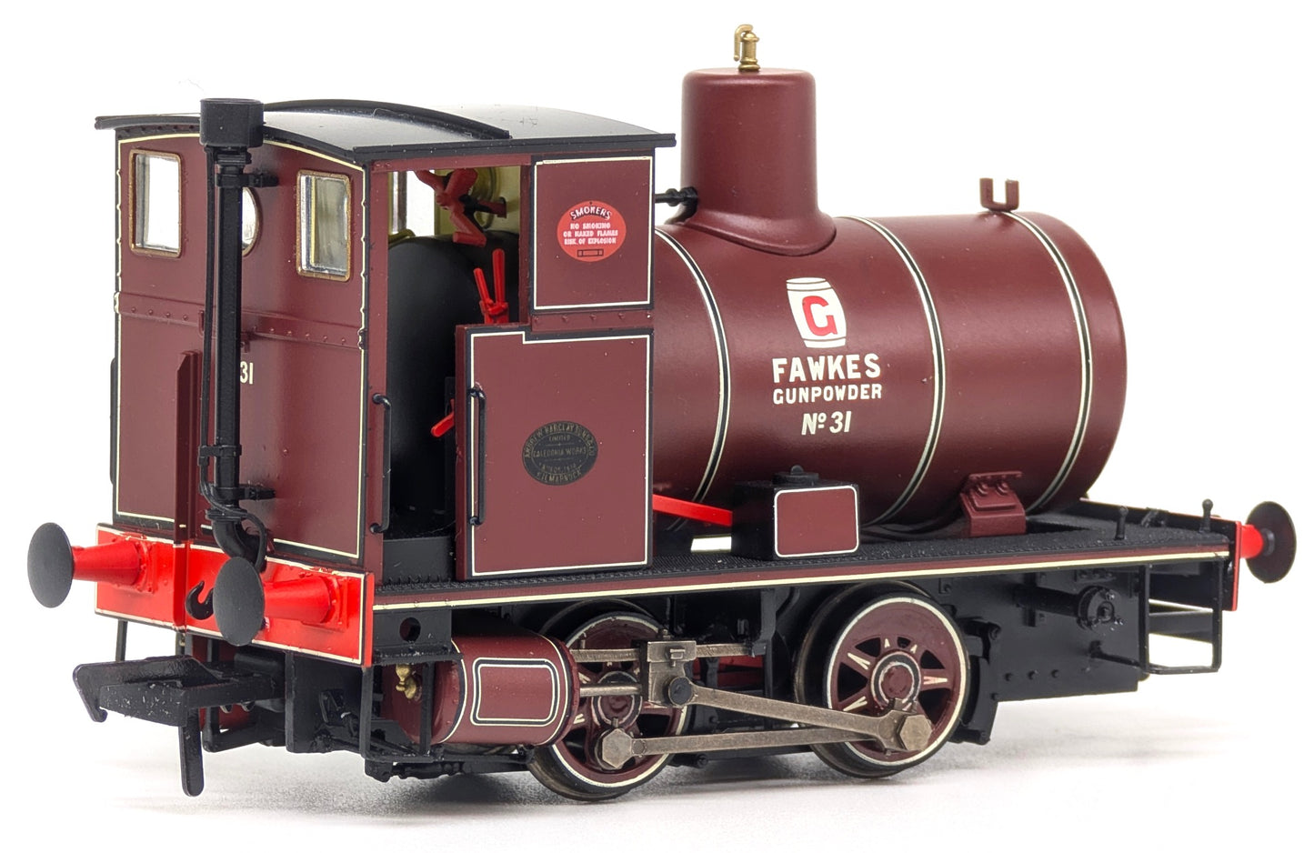 Andrew Barclay Fireless 0-4-0 G. Fawkes Gunpowder Works No.31 Steam Locomotive - DCC Sound