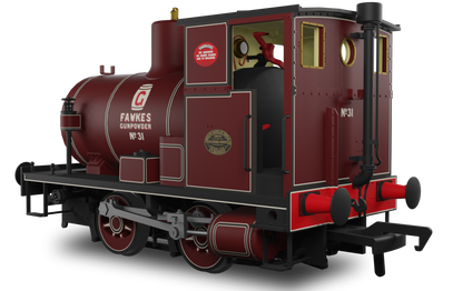 Andrew Barclay Fireless 0-4-0 G. Fawkes Gunpowder Works No.31 Steam Locomotive - DCC Sound