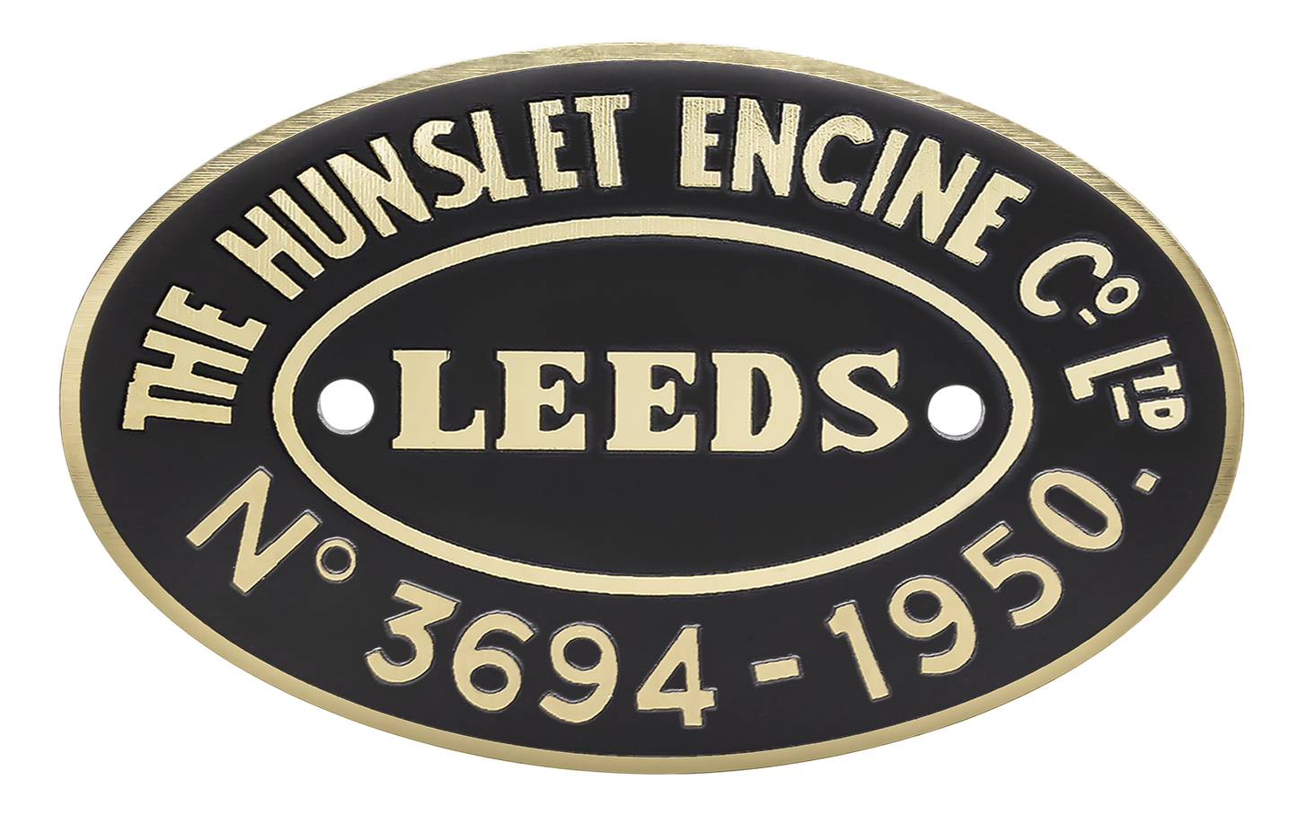 Hunslet Worksplate Third Size Replica - 3694 Whiston