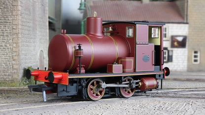 Andrew Barclay Fireless 0-4-0 - Lined Maroon Steam Locomotive - DCC Sound