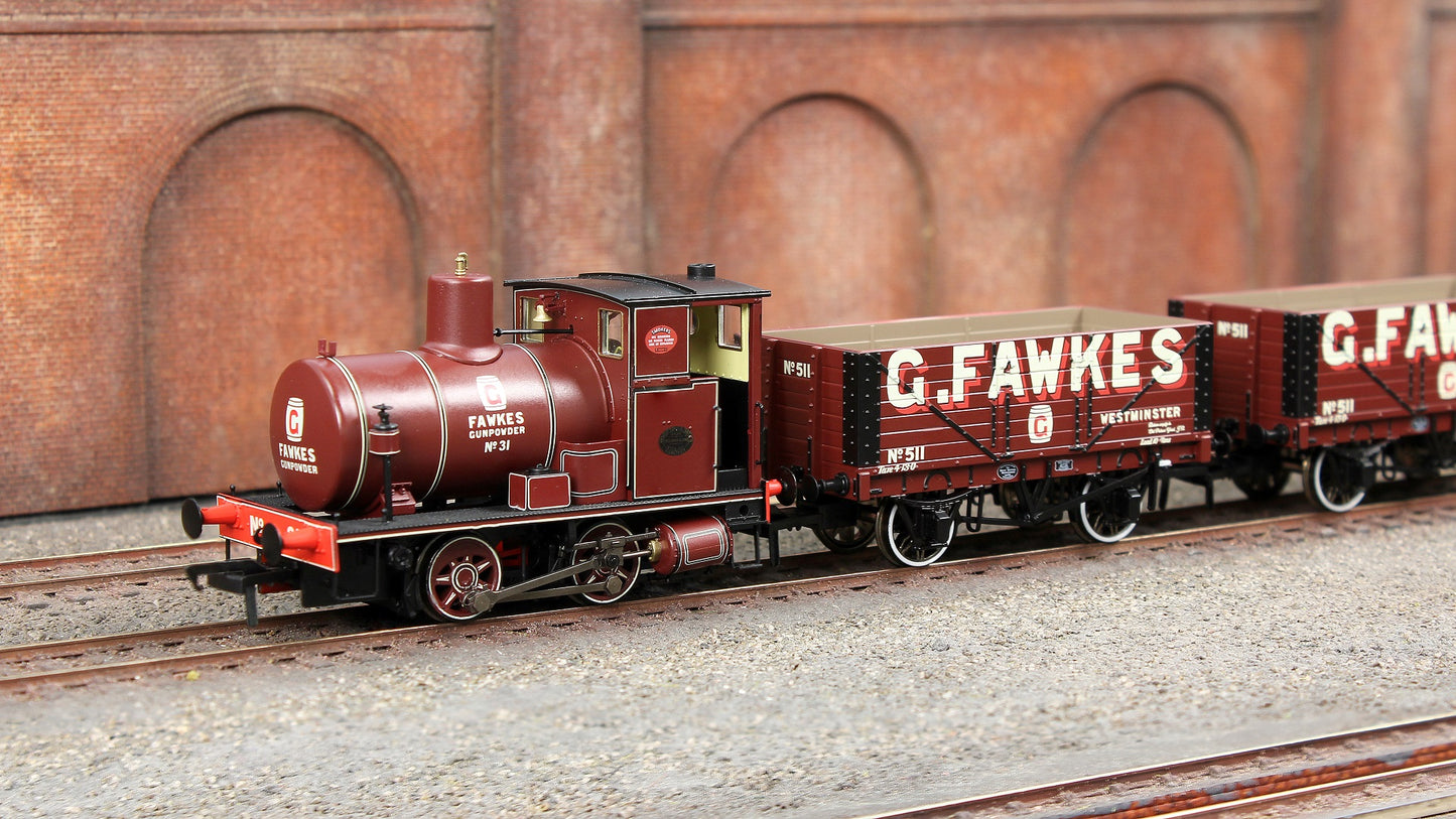 Andrew Barclay Fireless 0-4-0 G. Fawkes Gunpowder Works No.31 Steam Locomotive - DCC Sound