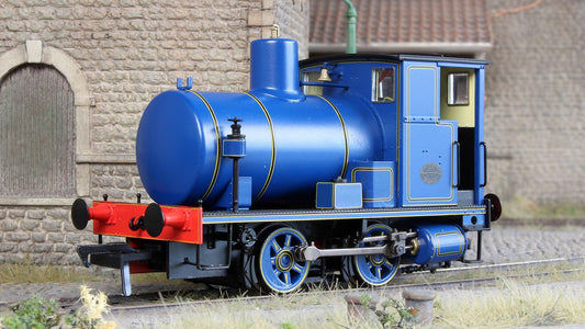 Andrew Barclay Fireless 0-4-0 - Lined Caledonian Blue Steam Locomotive - DCC Sound