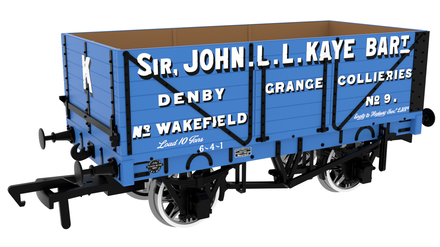 7 Plank 1907 Railway Clearing House Private Owner Open Wagon Sir John L. L. Kaye Bart. No.9