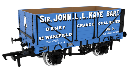 7 Plank 1907 Railway Clearing House Private Owner Open Wagon Sir John L. L. Kaye Bart. No.9