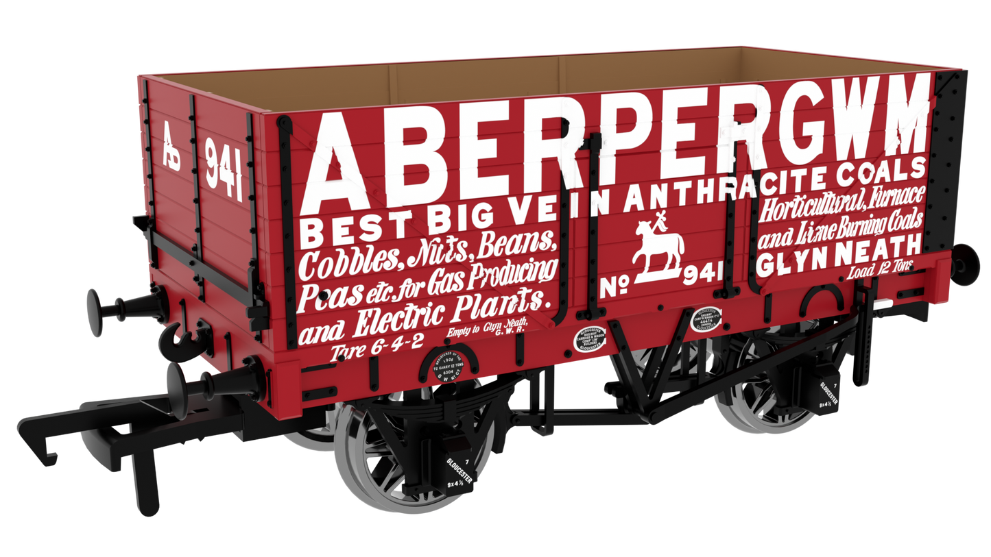 7 Plank 1907 Railway Clearing House Private Owner Open Wagon Aberpergwm No.941