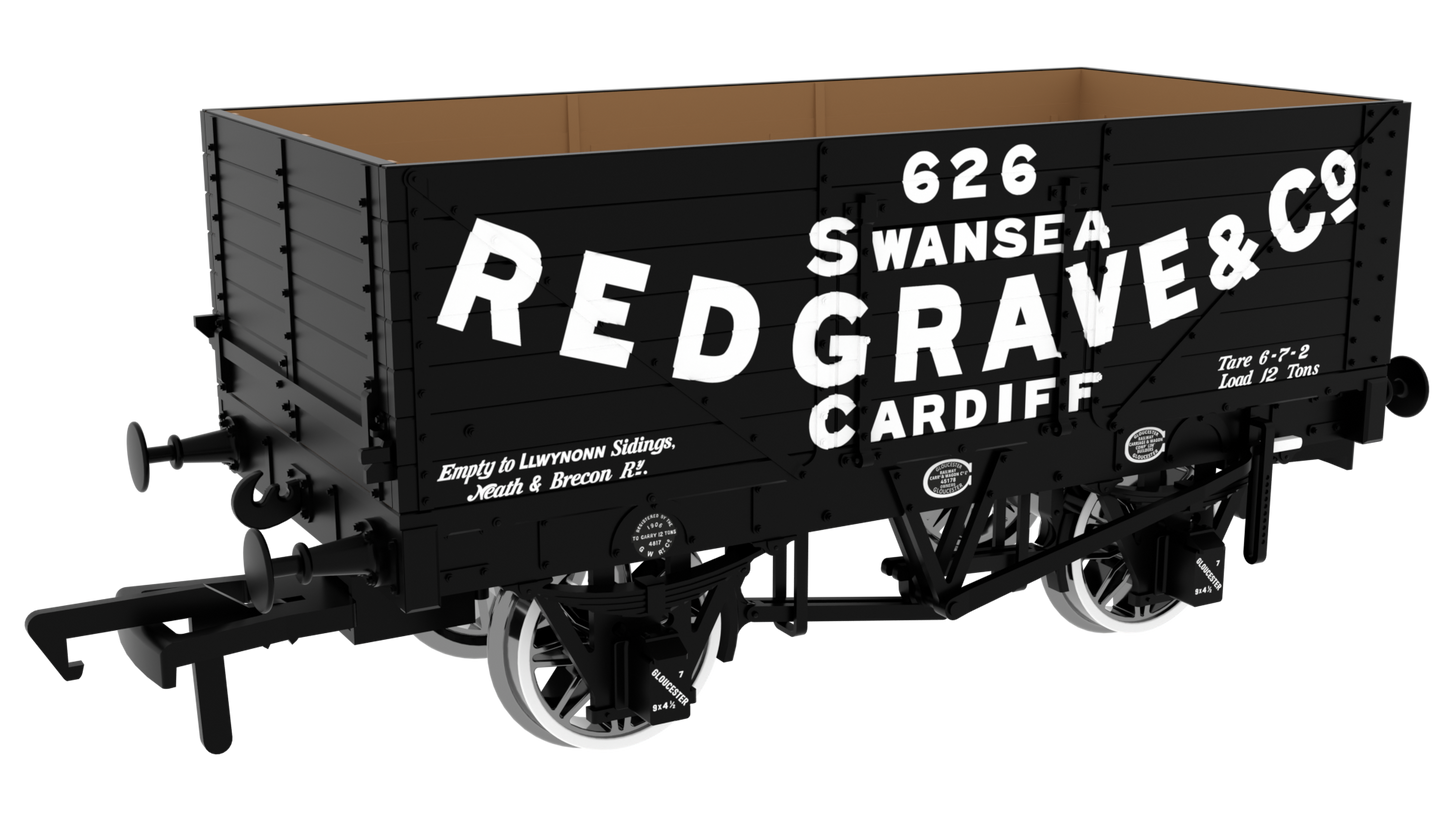 7 Plank 1907 Railway Clearing House Private Owner Open Wagon Redgrave & Co. No.626