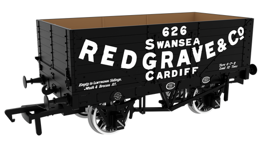 7 Plank 1907 Railway Clearing House Private Owner Open Wagon Redgrave & Co. No.626