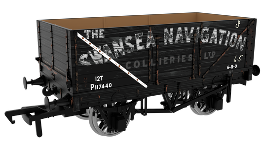 7 Plank 1907 Railway Clearing House Private Owner Open Wagon BR (ex-Swansea Navigation) No.P117440