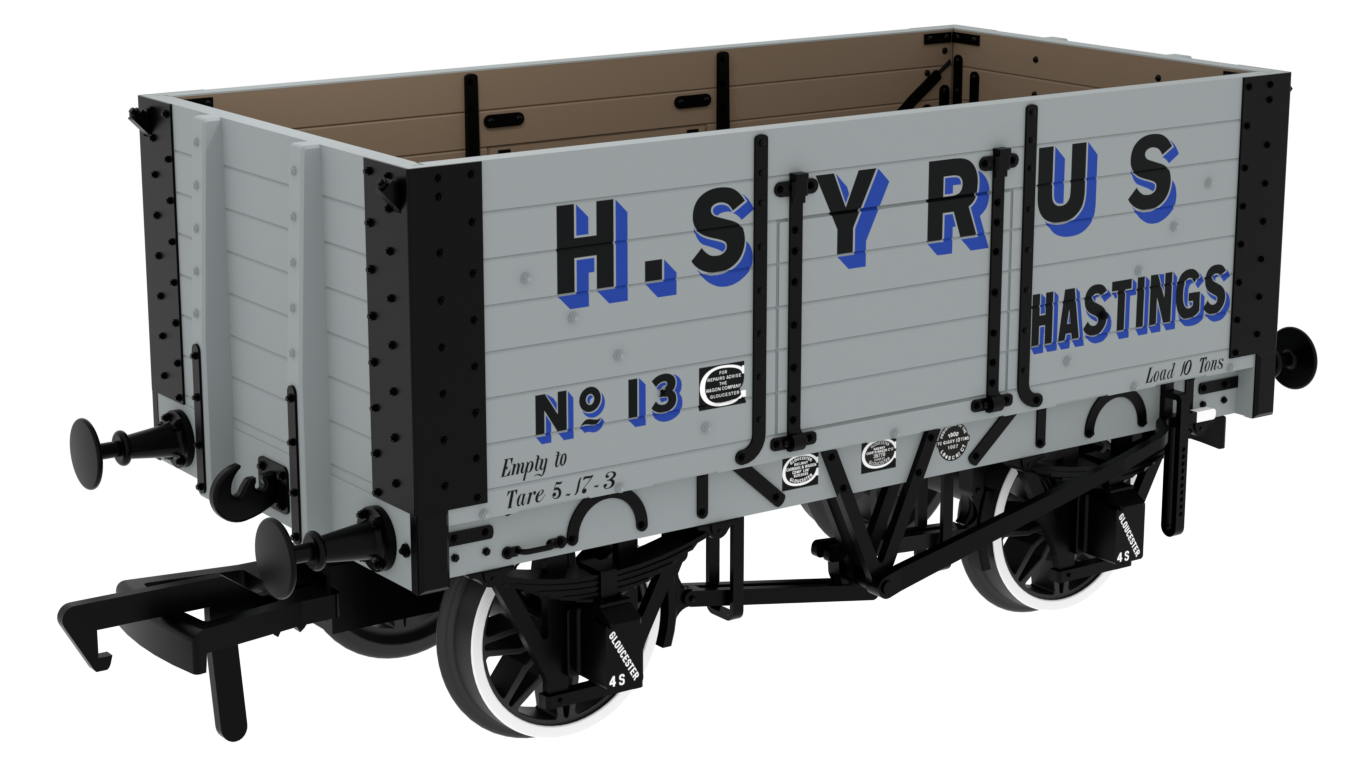 967801 RCH 1907 Spec Open Wagon H. Syrus No. 13 7-plank wagon with side doors
