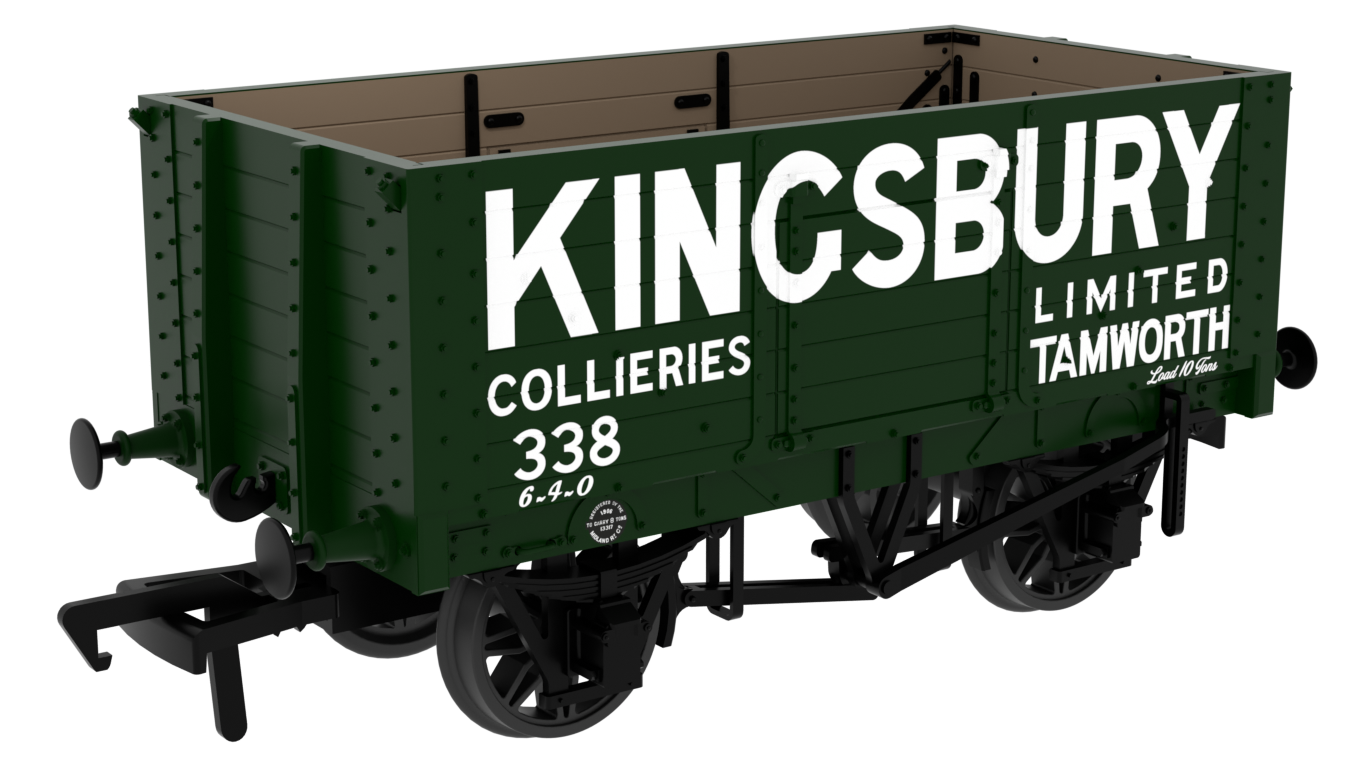 967802 RCH 1907 Spec Open Wagon Kingsbury No. 338 7-plank wagon with side doors