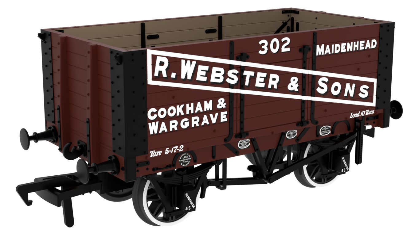 967803 RCH 1907 Spec Open Wagon R. Webster & Sons No. 302 7-plank wagon with side doors