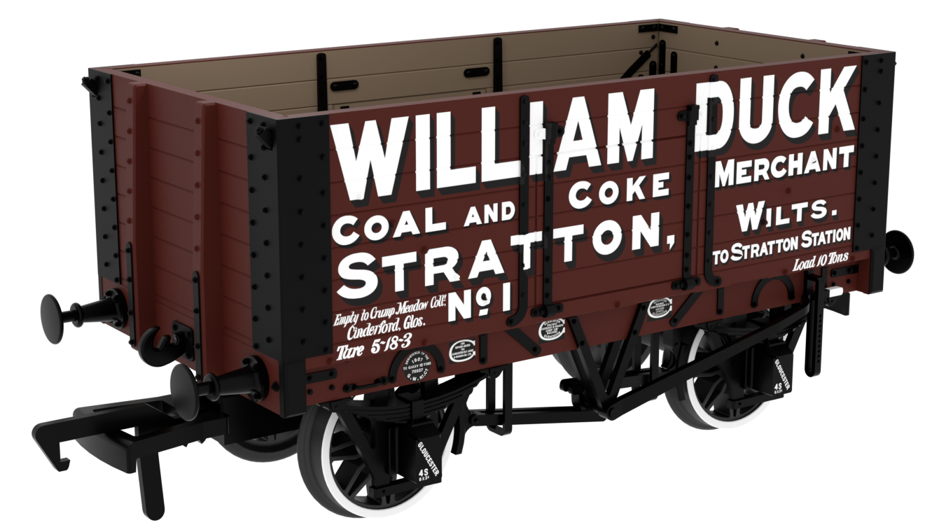 967805 RCH 1907 Spec Open Wagon William Duck No. 1 7-plank wagon with side doors