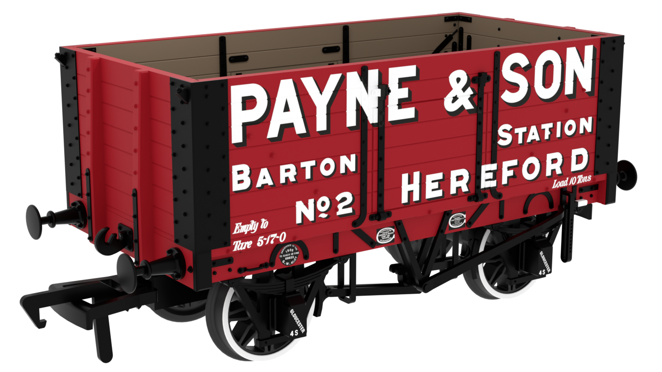 967806 RCH 1907 Spec Open Wagon Payne & Son No. 2 7-plank wagon with side doors