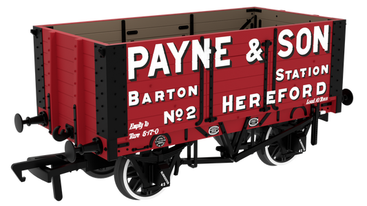 967806 RCH 1907 Spec Open Wagon Payne & Son No. 2 7-plank wagon with side doors