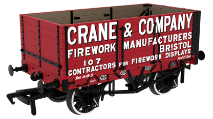 967808 RCH 1907 Spec Open Wagon Crane & Company No. 107 7-plank wagon with side and end doors