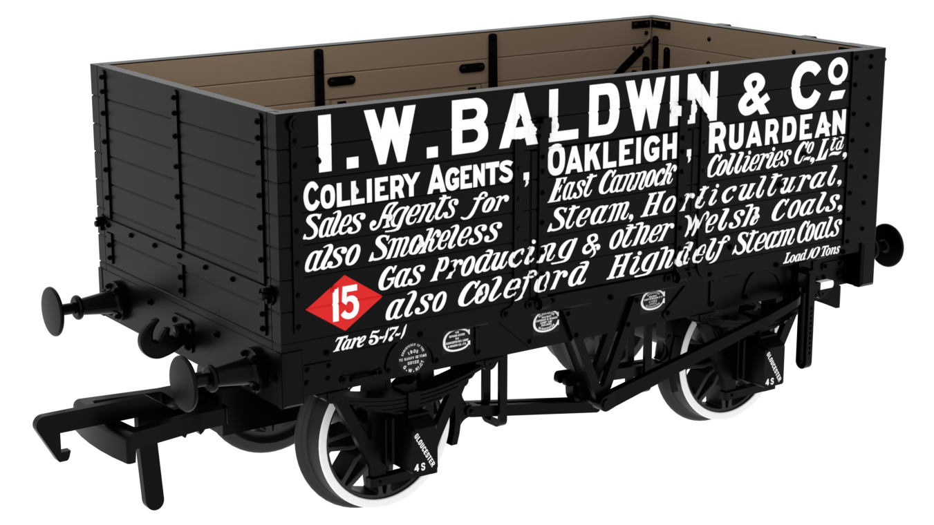 967809 RCH 1907 Spec Open Wagon I. W. Baldwin No. 15 7-plank wagon with side and end doors