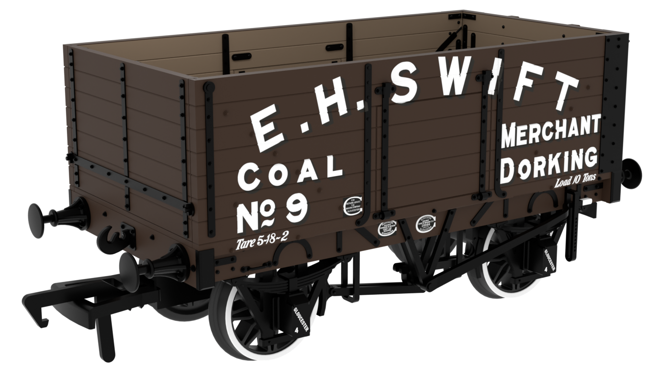 967810 RCH 1907 Spec Open Wagon E. H. Swift No. 9 7-plank wagon with side and end doors