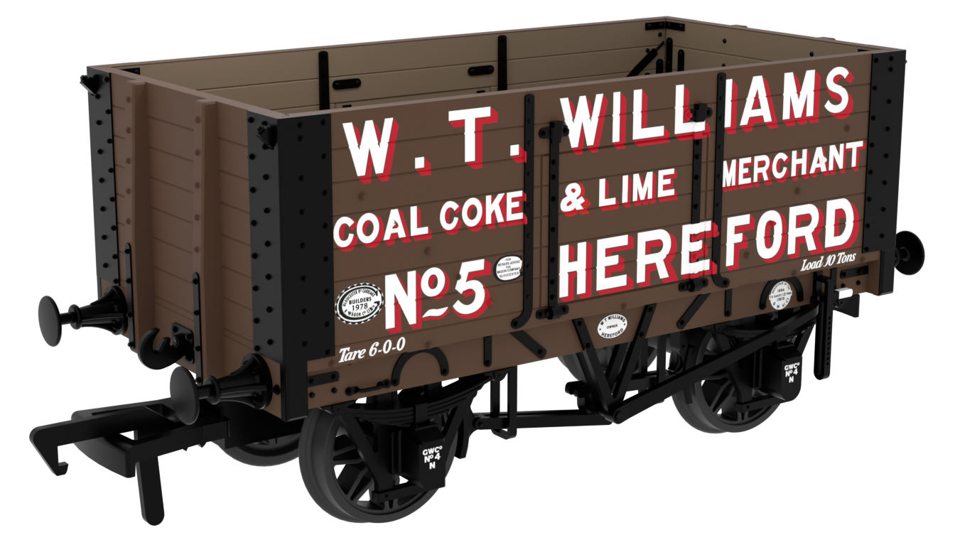 967814 RCH 1907 Spec Open Wagon W. T. Williams No. 5 7-plank wagon with side doors
