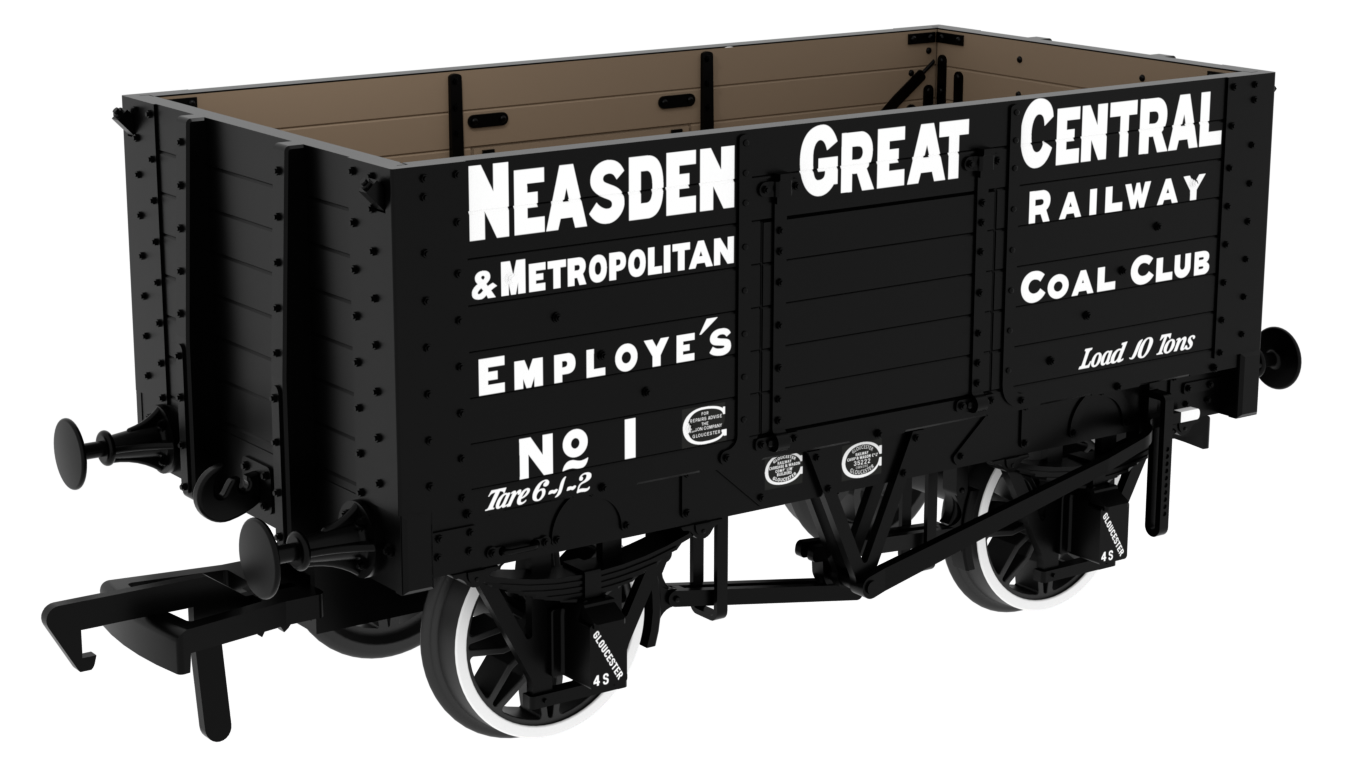 967815 RCH 1907 Spec Open Wagon Neasden Great Central & Metropolitan No. 1 7-plank wagon with side doors