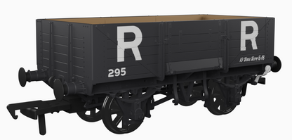 Diagram O18 5 Plank Open - Rhymney Railway No.295