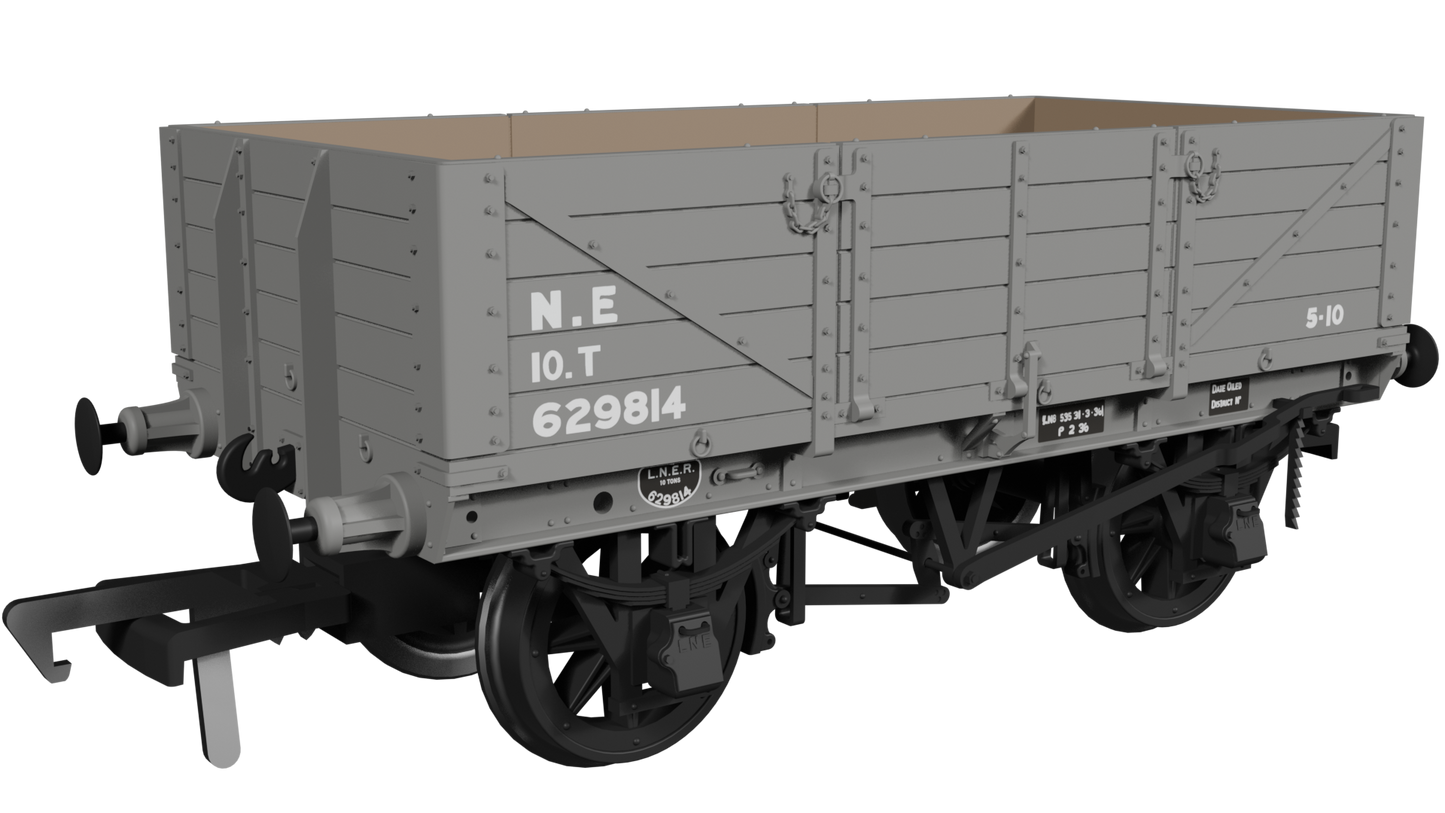 GER Dia.17 5-Plank Open Wagon NE (post-36) No.629814