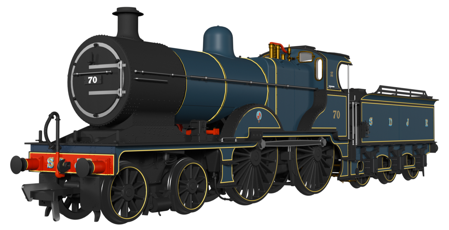 Midland Railway 483 Class 4-4-0 SDJR Blue No.70 Steam Locomotive