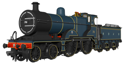 Midland Railway 483 Class 4-4-0 SDJR Blue No.70 Steam Locomotive - DCC Sound