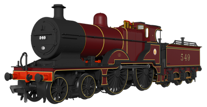 Midland Railway 483 Class 4-4-0 LMS Crimson No.549 (Cabside Roundel) Steam Locomotive