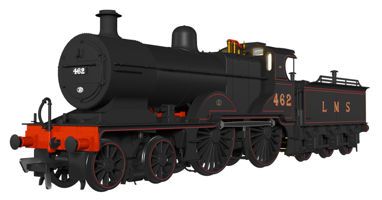 Midland Railway 483 Class 4-4-0 LMS Lined Black No.462 Steam Locomotive - DCC Sound