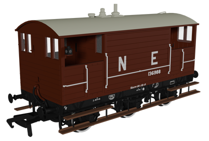GCR 15T 6w Brake - LNER Bauxite pre-1936 No.136988