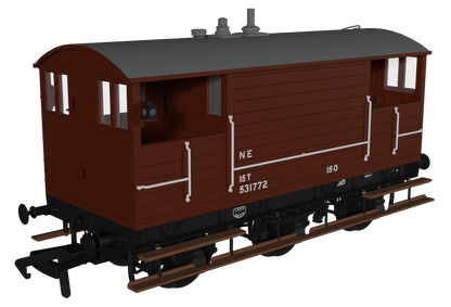 GCR 15T 6w Brake - LNER Bauxite post-1936 No.531772