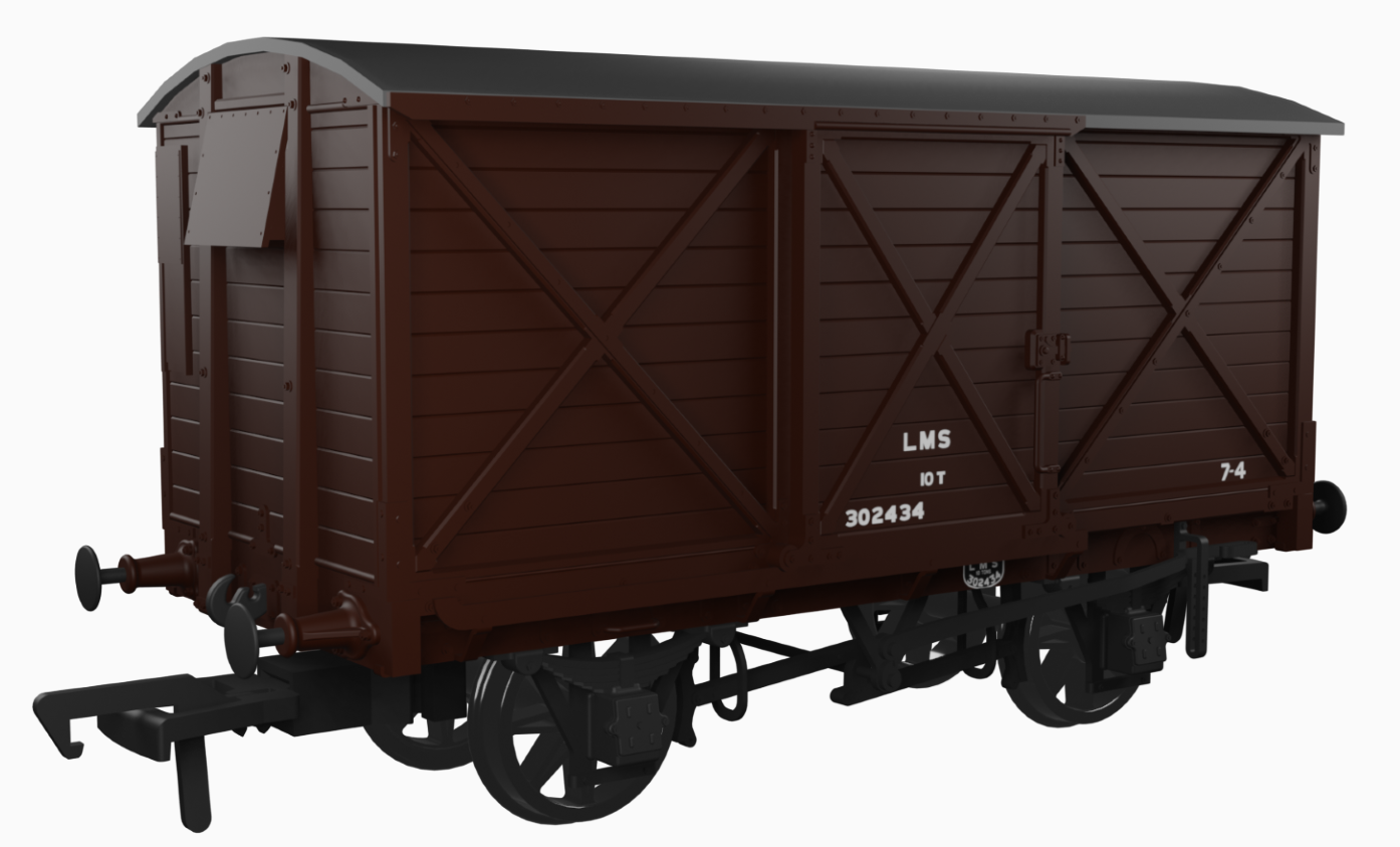 Caledonian Railway Dia.67 10t Van - LMS (post-36)  No.302434