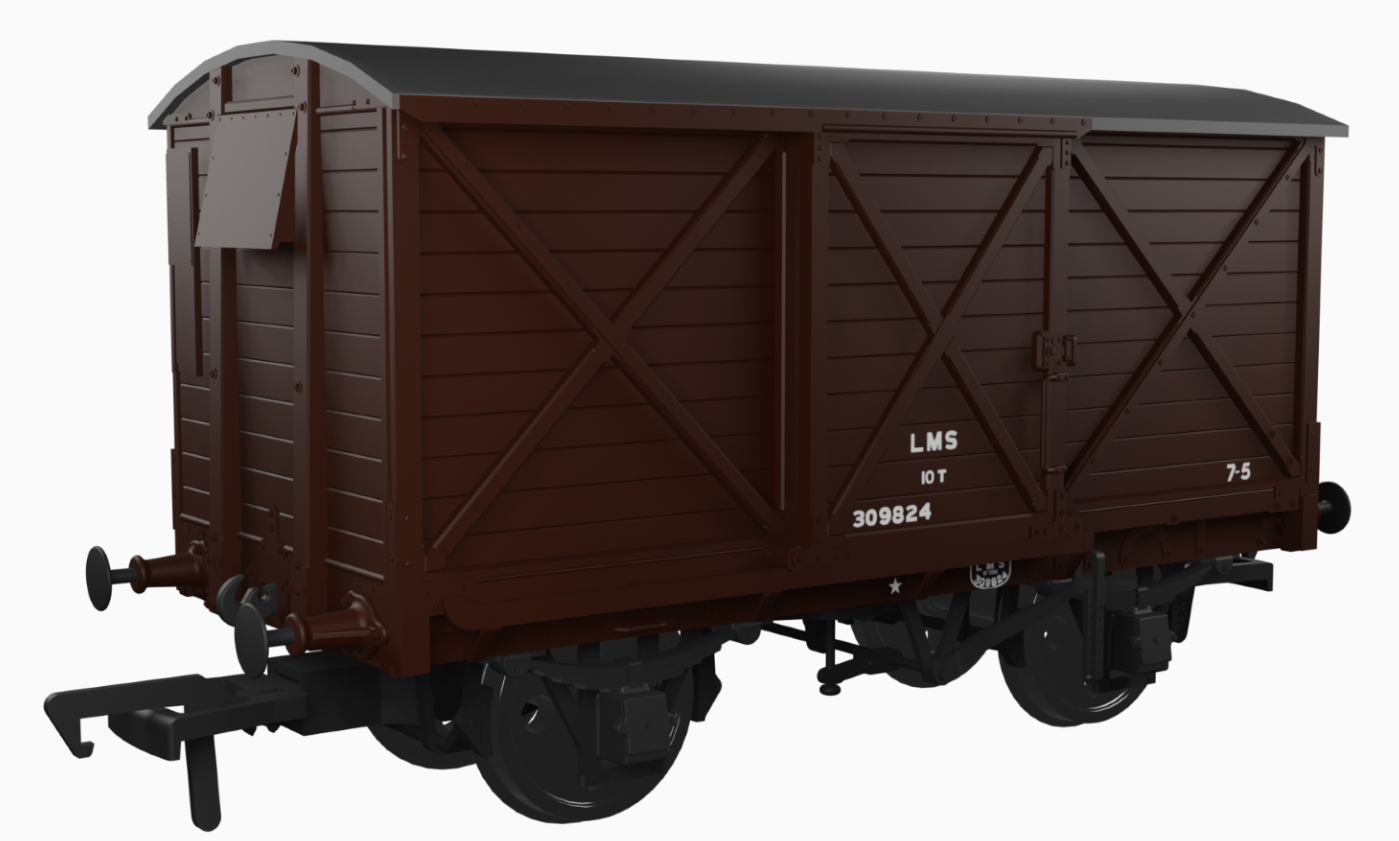 Caledonian Railway Dia.67 10t Van - LMS (post-36)  No.309824