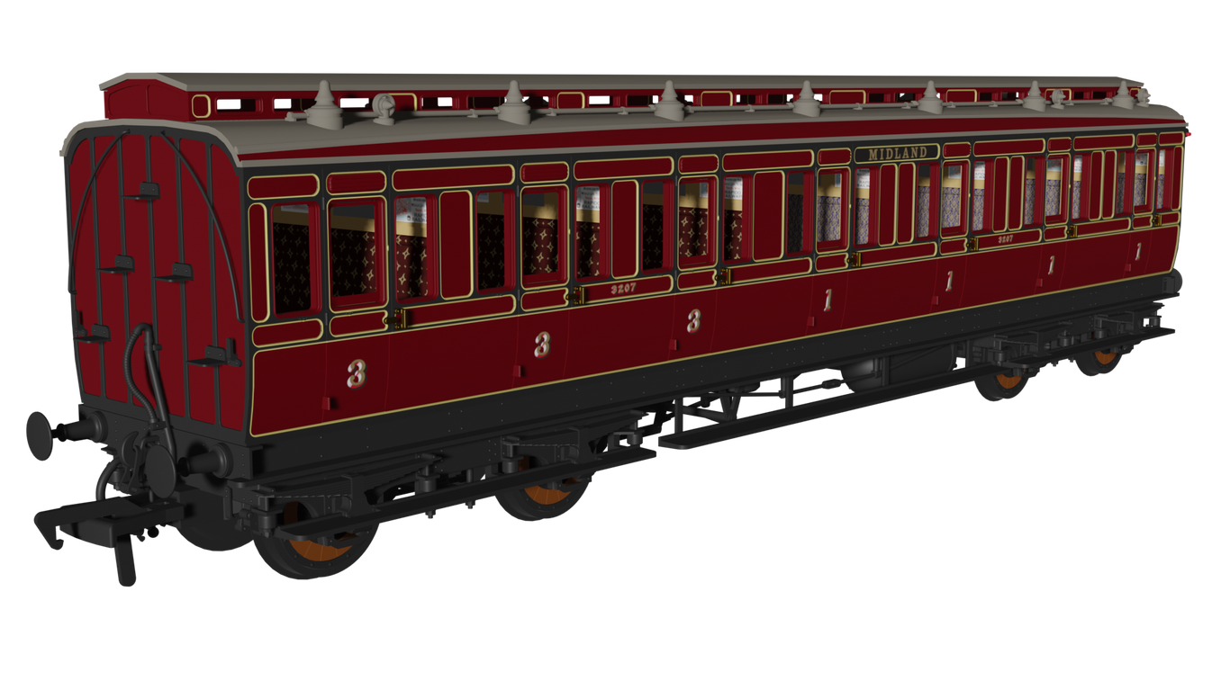 978003 48' SECR ‘Evolution’ Bogie Coach Non-Corridor Third No.888 main image 0