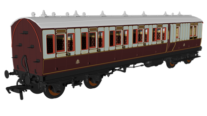 48' LNWR ‘Evolution’ Bogie Coach Non-Corridor Carriage No.7981, No.1234 & No.2914 3-Pack