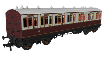 48' LNWR ‘Evolution’ Bogie Coach Non-Corridor Carriage No.7981, No.1234 & No.2914 3-Pack