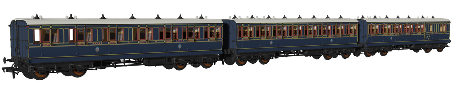 48' SDJR ‘Evolution’ Bogie Coach Non-Corridor Carriage No.85, No.71 & No.15 3-Pack