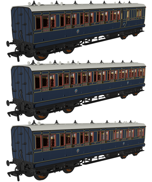 48' SDJR ‘Evolution’ Bogie Coach Non-Corridor Carriage No.85, No.71 & No.15 3-Pack