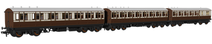 48' LBSCR ‘Evolution’ Bogie Coach Non-Corridor Carriage No.501, No.751 & No.530 3-Pack