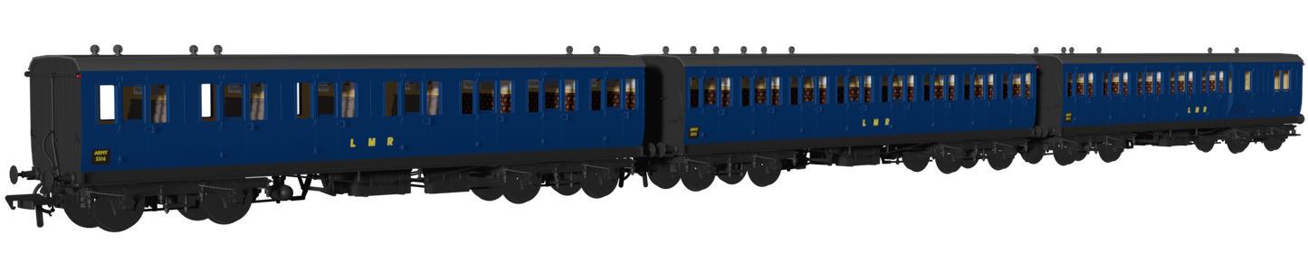 48' LMR ‘Evolution’ Bogie Coach Non-Corridor Carriage No.5314, No.5315 & No.5316 3-Pack