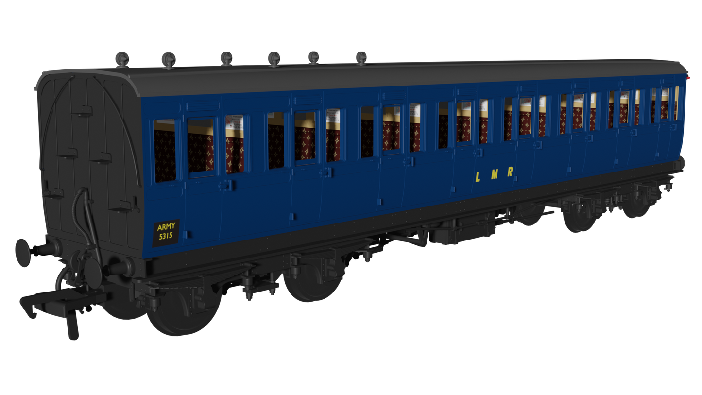 48' LMR ‘Evolution’ Bogie Coach Non-Corridor Carriage No.5314, No.5315 & No.5316 3-Pack